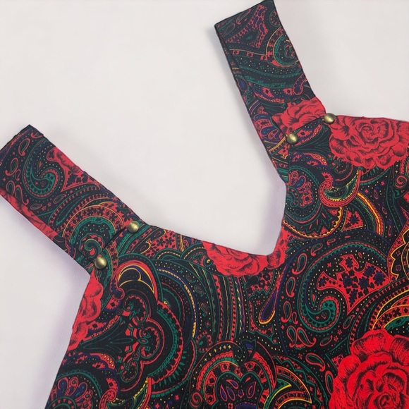 80s Floral Paisley Lingerie Cropped Top - VAL MODE - Vintage Fashion - Picture 4 of 4